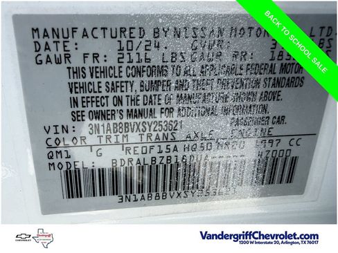 Used 2025 Nissan Sentra S FWD image 28