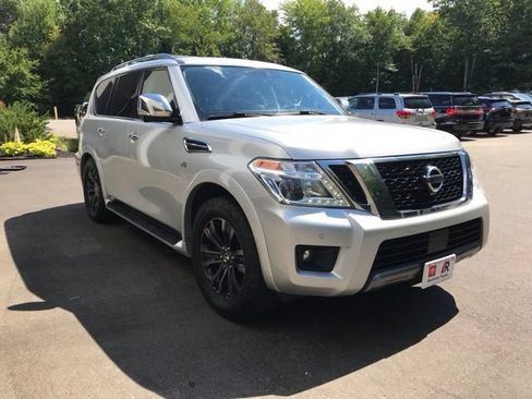 Used 2019 Nissan Armada Platinum w/ Captain's Chairs Package AWD/4WD image 2