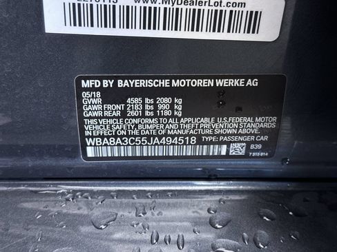 Used 2018 BMW 320i xDrive Sedan w/ Convenience Package AWD/4WD image 13