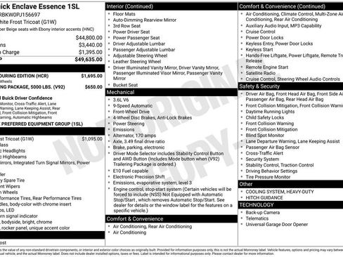 Used 2023 Buick Enclave Essence w/ Sport Touring Edition FWD image 47