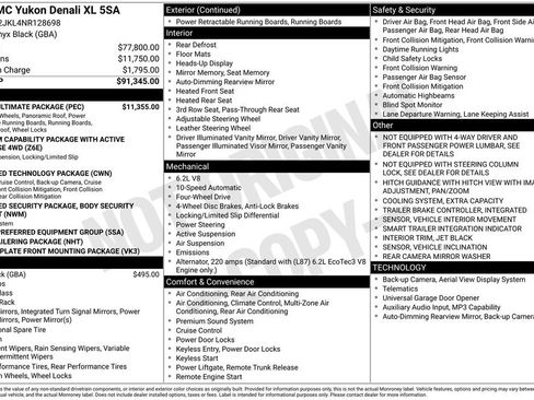 Used 2022 GMC Yukon XL Denali w/ Denali Ultimate Package AWD/4WD image 9