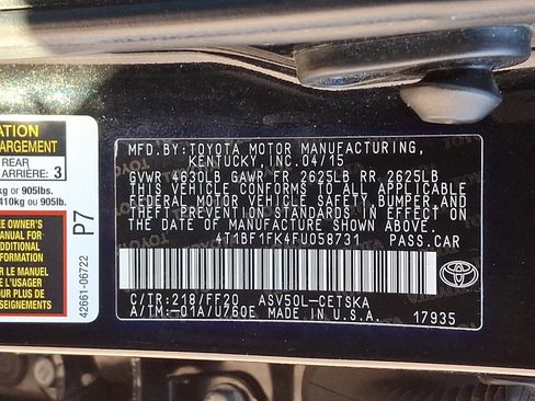 Used 2015 Toyota Camry LE image 25