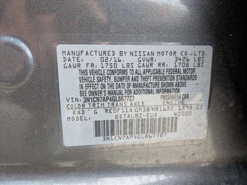 Used 2016 Nissan Versa SV image 22