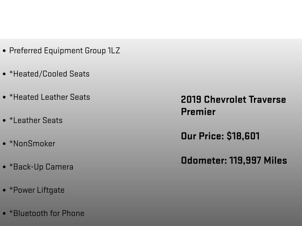 Used 2019 Chevrolet Traverse Premier FWD image 6