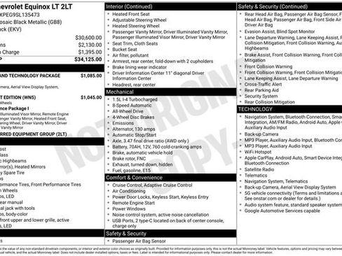 Used 2025 Chevrolet Equinox LT w/ Safety and Technology Package AWD/4WD image 22