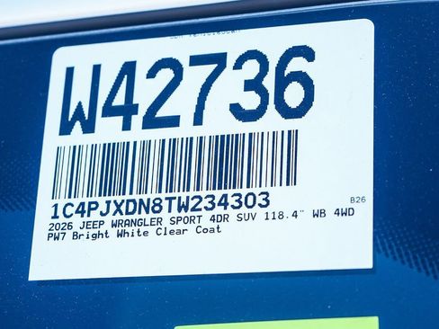 New 2026 Jeep Wrangler Sport S image 29