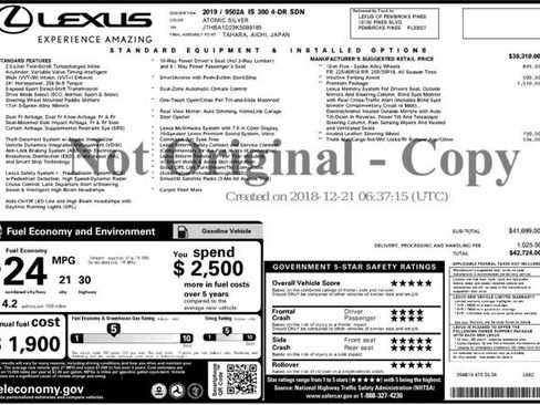 Used 2019 Lexus IS 300 w/ Premium Package image 4