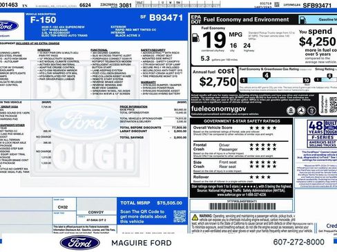 New 2025 Ford F150 Lariat w/ Equipment Group 502A High image 3