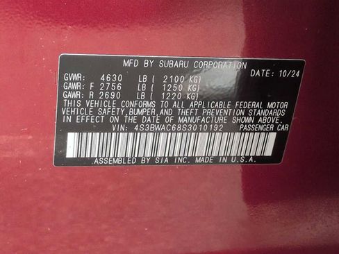 Used 2025 Subaru Legacy Premium w/ Popular Package #1A image 35