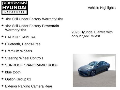 Certified 2025 Hyundai Elantra SEL FWD image 7