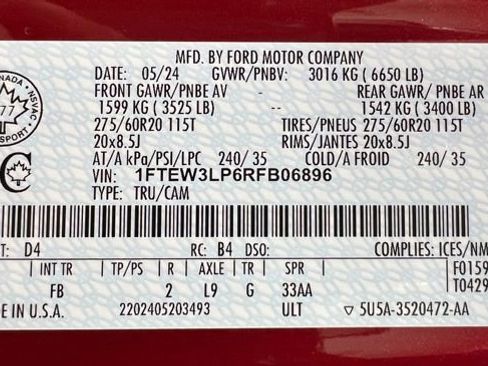 Used 2024 Ford F150 XLT w/ Equipment Group 302A MID AWD/4WD image 55