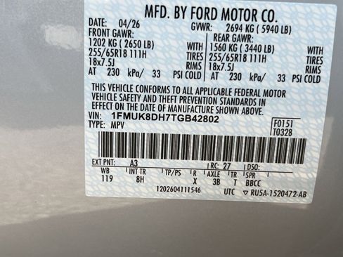 New 2026 Ford Explorer Active AWD/4WD image 36