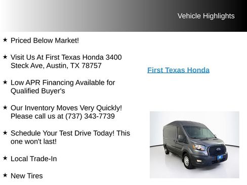 Used 2024 Ford Transit 150 148 Medium Roof AWD w/ Exterior Upgrade Package image 10
