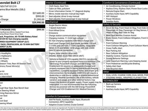 New 2027 Chevrolet Bolt LT w/ Comfort Package FWD image 4