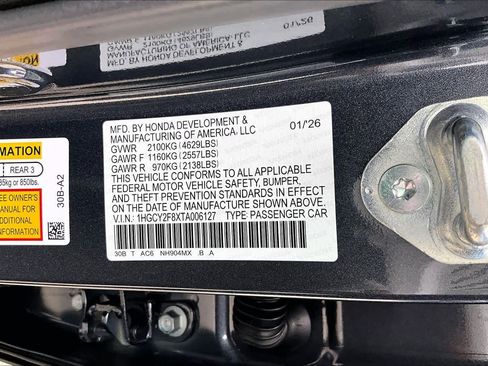 New 2026 Honda Accord Touring image 21