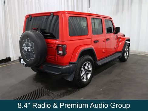 Used 2020 Jeep Wrangler Unlimited Sahara w/ Uconnect 4C Nav & Sound Group AWD/4WD image 3