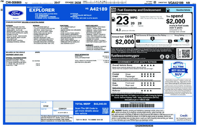 New 2027 Ford Explorer Active RWD image 24