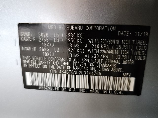 Used 2020 Subaru Outback Limited XT w/ Popular Package #2 AWD/4WD image 35