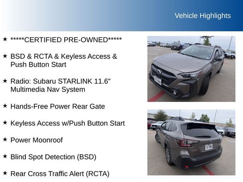 Used 2024 Subaru Outback Premium w/ Popular Package #1A image 5