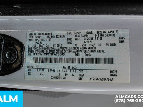 Used 2022 Ford F150 XL w/ Equipment Group 101A High RWD image 38