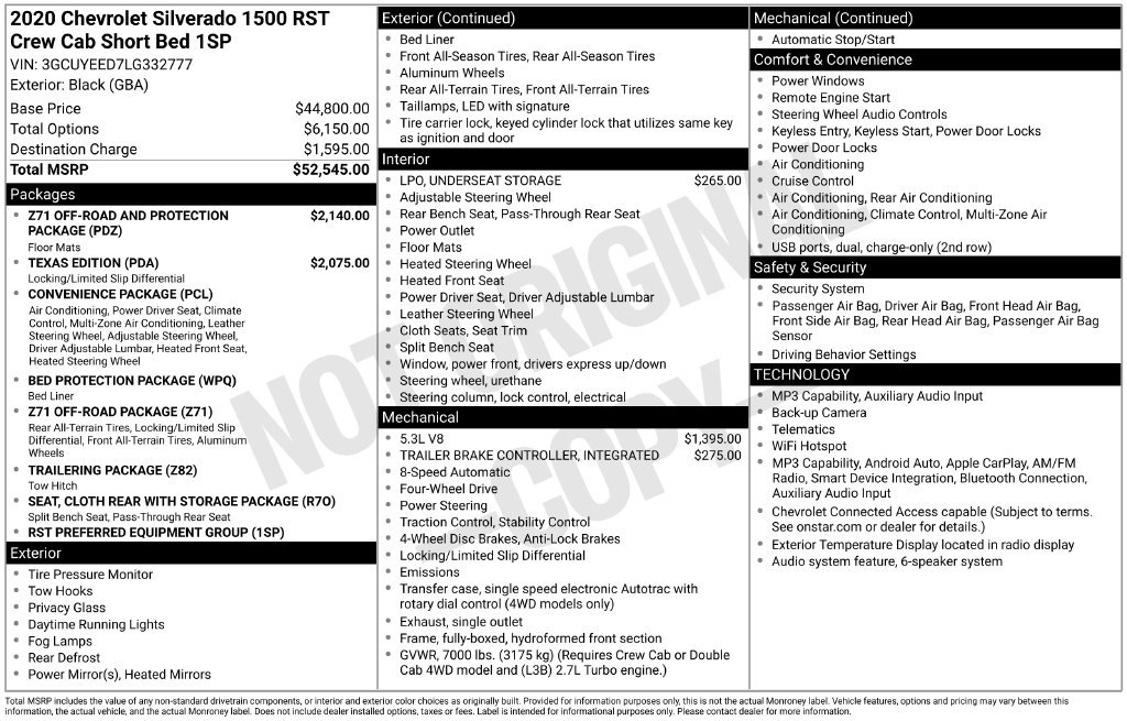 Used 2020 Chevrolet Silverado 1500 RST AWD/4WD image 34