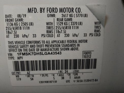 Used 2020 Ford Explorer XLT w/ Equipment Group 202A RWD image 33