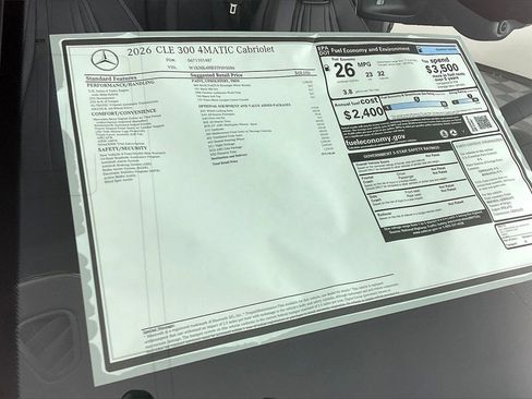 New 2026 Mercedes-Benz CLE 300 4MATIC Cabriolet image 13
