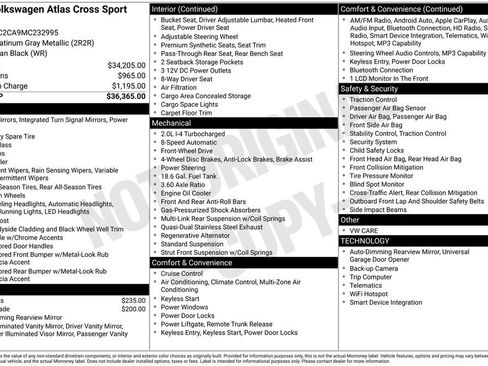 Used 2021 Volkswagen Atlas Cross Sport SE FWD image 29