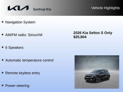 Used 2026 Kia Seltos S image 7