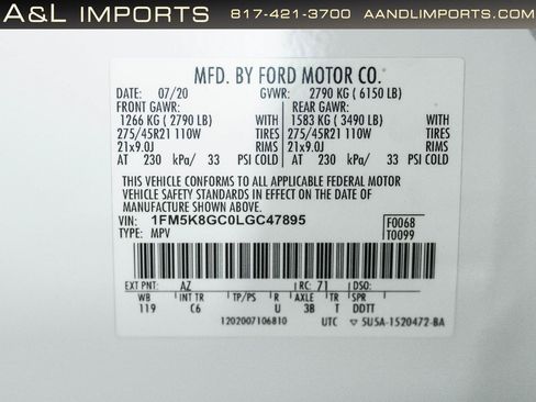 Used 2020 Ford Explorer ST w/ ST Street Pack AWD/4WD image 66