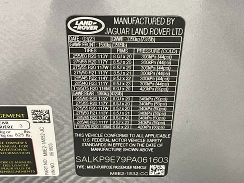 Certified 2023 Land Rover Range Rover SE image 30