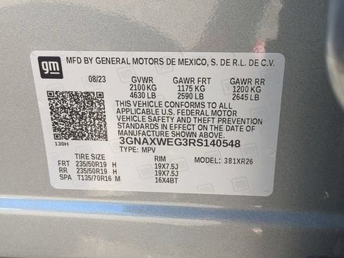 Used 2024 Chevrolet Equinox RS w/ RS Leather Package AWD/4WD image 22
