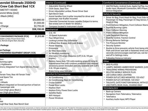 New 2026 Chevrolet Silverado 2500 Custom w/ Custom Convenience Package image 28