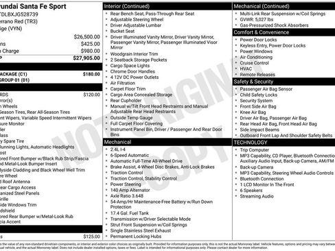 Used 2018 Hyundai Santa Fe Sport w/ Cargo Package AWD/4WD image 34