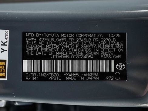 New 2026 Toyota Prius LE AWD/4WD image 15