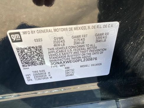 Certified 2023 Chevrolet Equinox RS w/ LPO, Floor Liner Package AWD/4WD image 25