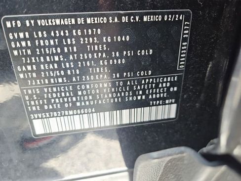 Used 2024 Volkswagen Taos SE w/ Black Wheel Package FWD image 10
