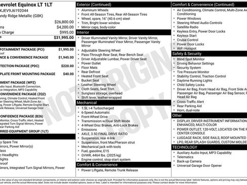 Used 2018 Chevrolet Equinox LT w/ Sun & Infotainment Package FWD image 4