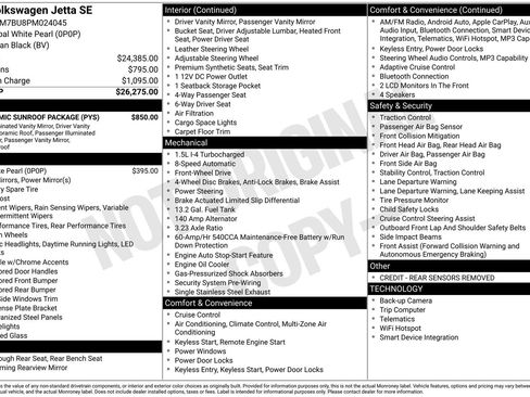 Used 2023 Volkswagen Jetta SE w/ Panoramic Sunroof Package image 15