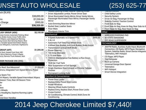 Used 2014 Jeep Cherokee Limited AWD/4WD image 51