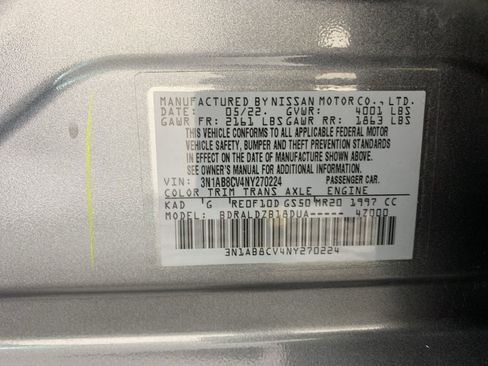 Used 2022 Nissan Sentra SV FWD image 13