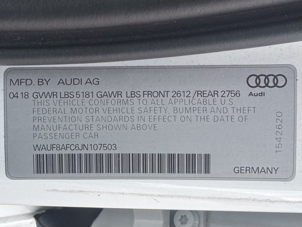 Used 2018 Audi A6 2.0T Premium w/ Cold Weather Package AWD/4WD image 14