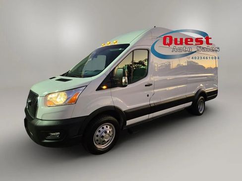 Used 2021 Ford Transit 350 148 High Roof Extended DRW w/ Load Area Protection Package RWD image 1
