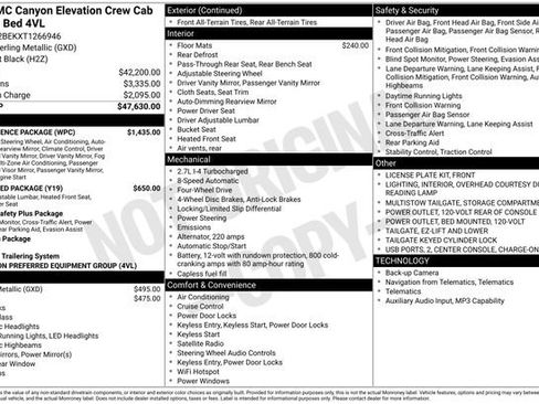 New 2026 GMC Canyon Elevation w/ Convenience Package AWD/4WD image 28