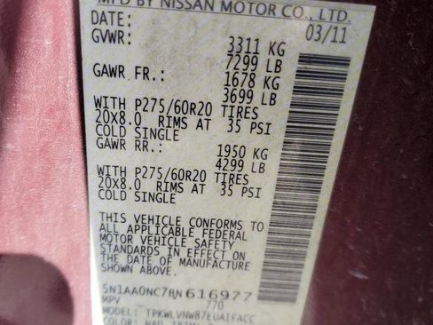 Used 2011 Nissan Armada Platinum image 13