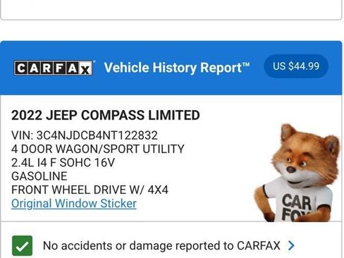 Used 2022 Jeep Compass Limited w/ Elite Group image 5