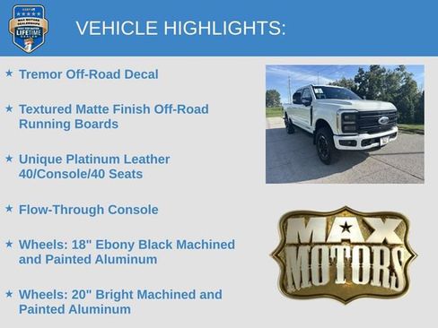 New 2026 Ford F350 Platinum w/ Tremor Off-Road Package AWD/4WD image 12