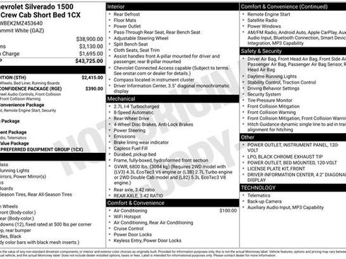 Used 2021 Chevrolet Silverado 1500 Custom w/ Rally Edition RWD image 9