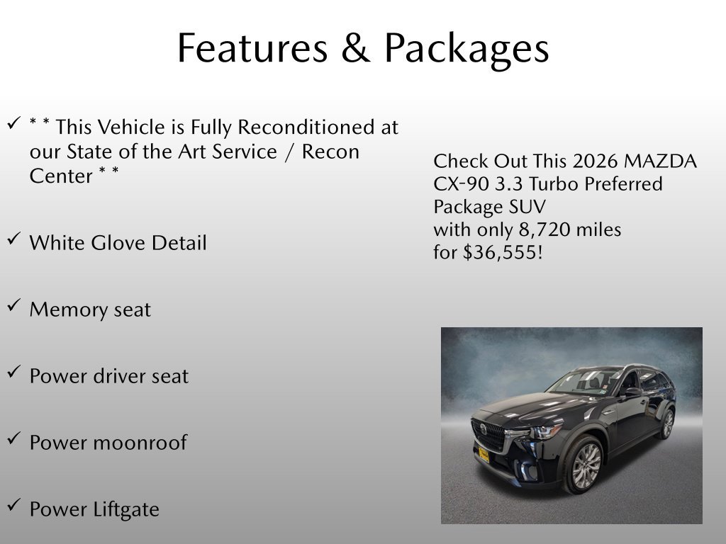 Certified 2026 MAZDA CX-90 3.3 Turbo w/ Preferred Package AWD/4WD image 4