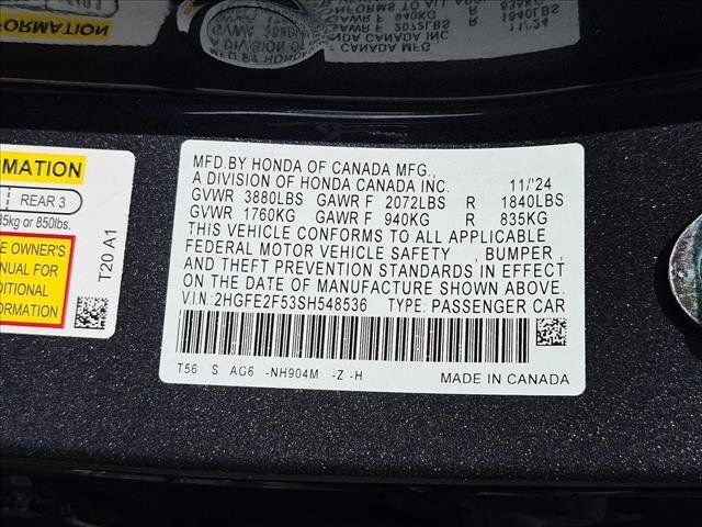 Used 2025 Honda Civic Sport image 16